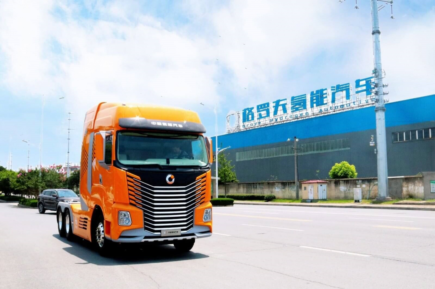 Китайская Grove Hydrogen начала серийный выпуск грузовиков с водородным двигателем